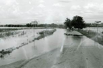 Kožušany-Tážaly - povodeň červenec 1997