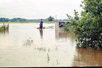 Kožušany-Tážaly - povodeň červenec 1997