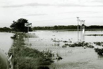 Kožušany-Tážaly - povodeň červenec 1997