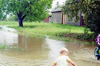 Kožušany-Tážaly - povodeň červenec 1997